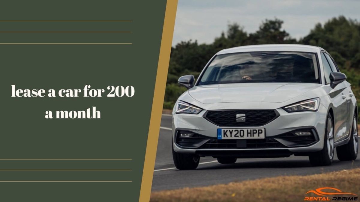 Lease A Car for 200 a Month Affordable Car Leasing